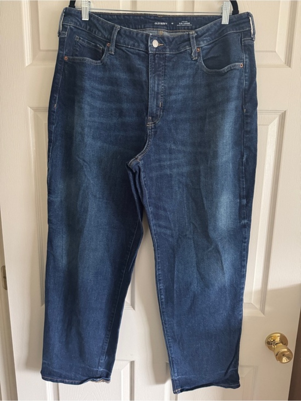 High-Rise OG Loose Jeans in Medium Blue Wash | Old Navy, Size 18